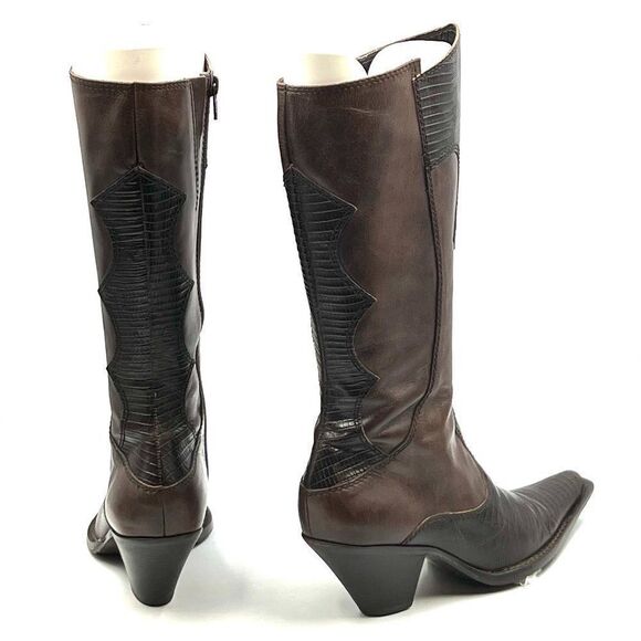 Maria Lya Cowgirl Western Leather Boot - Picture 3 of 10